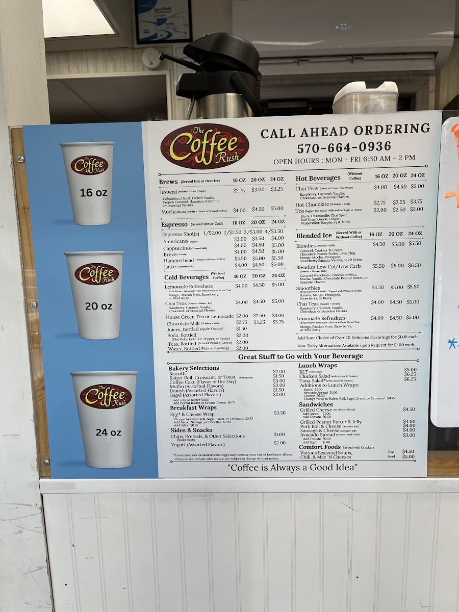 The Coffee Rush Photo Menu 4
