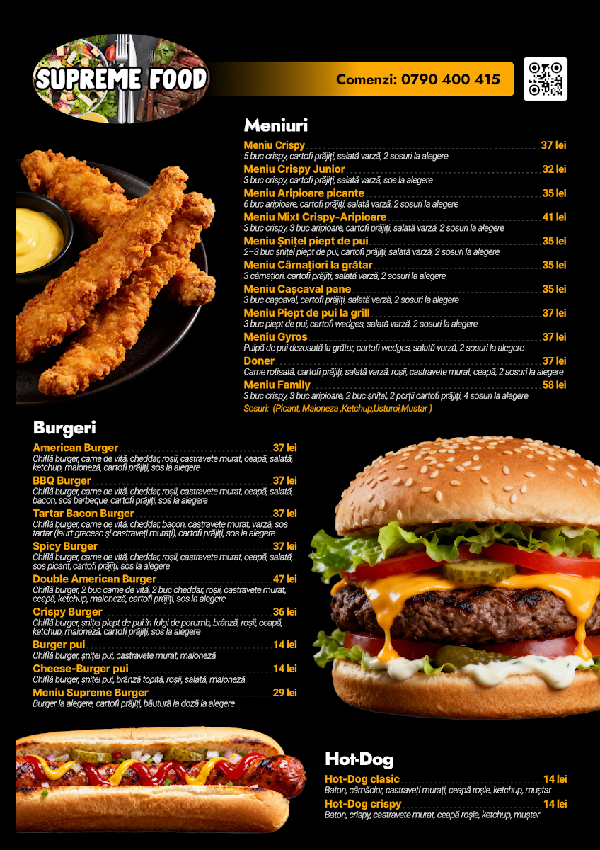 SUPREME FOOD Photo Menu 1