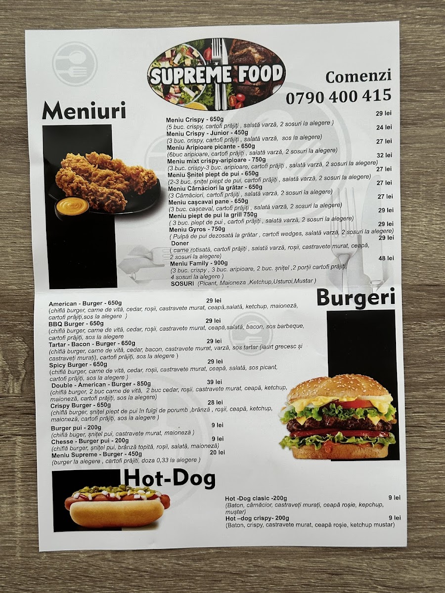 SUPREME FOOD Photo Menu 3