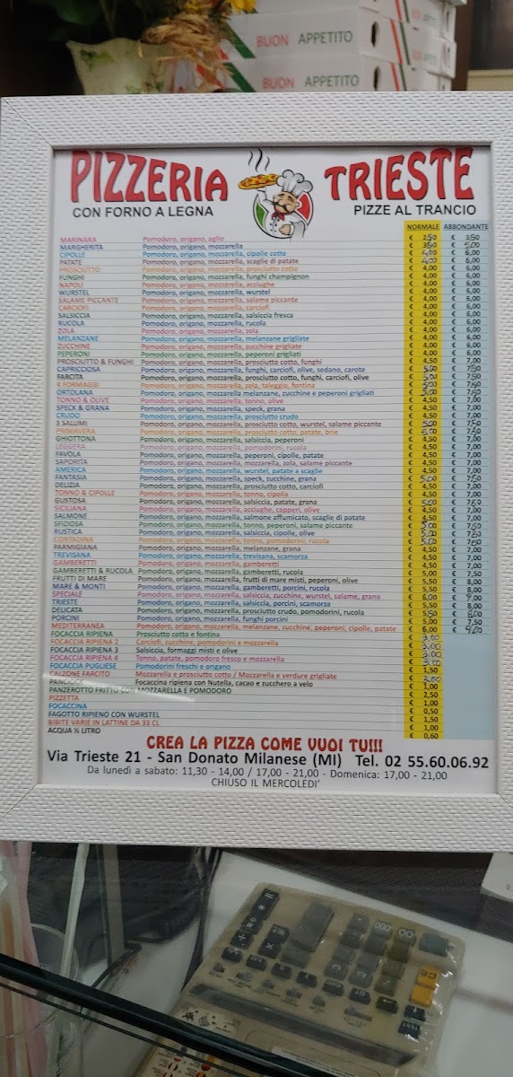 Pizzeria Trieste Photo Menu 4