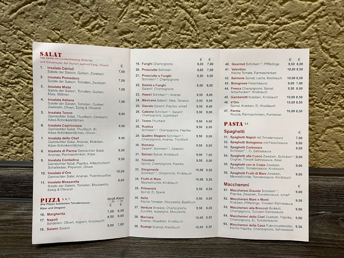 Pizza D'Oro Photo Menu 2