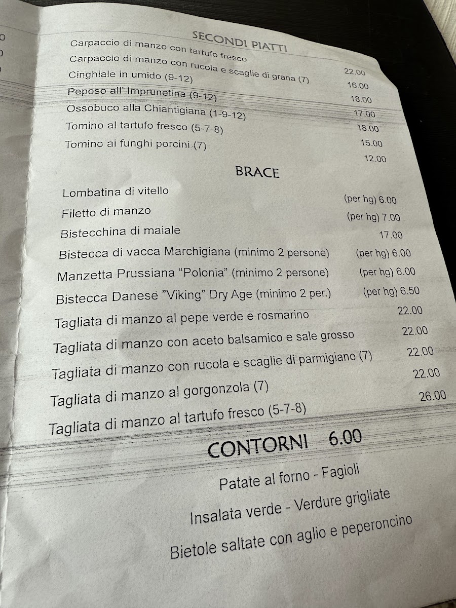 La Cantinetta Di Rignana Photo Menu 2