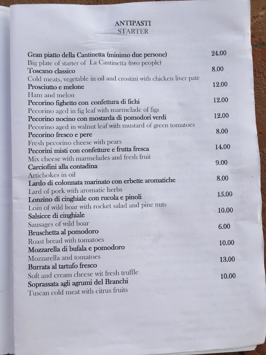 La Cantinetta Di Rignana Photo Menu 8