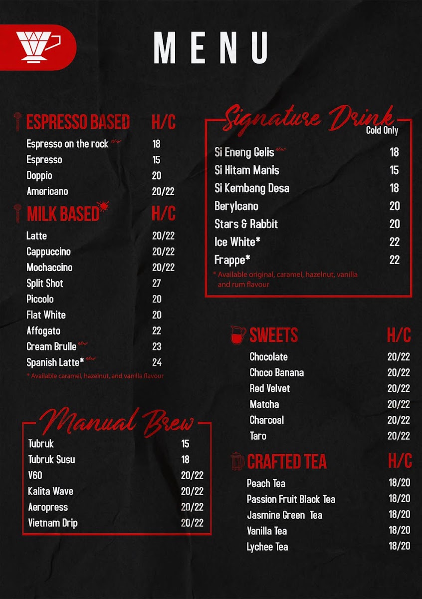 Beryl Coffee Photo Menu 2