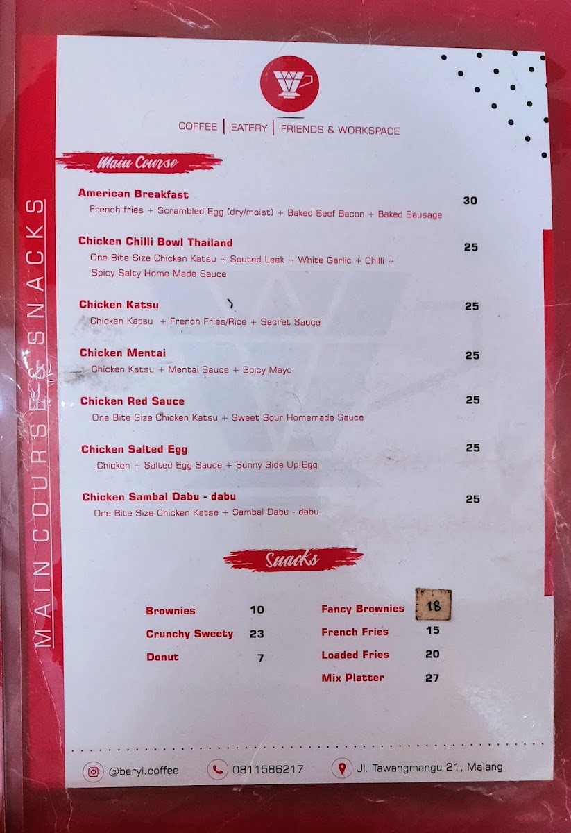 Beryl Coffee Photo Menu 7