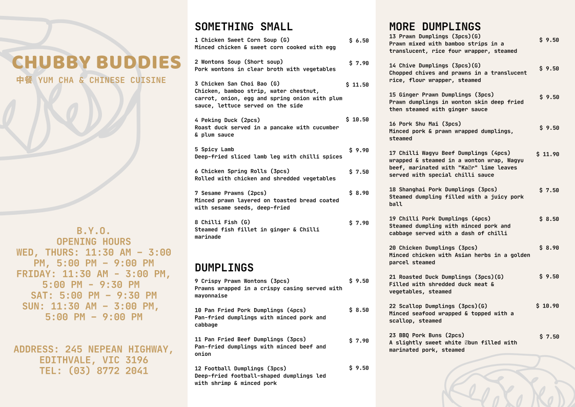 Chubby Buddies Photo Menu 7