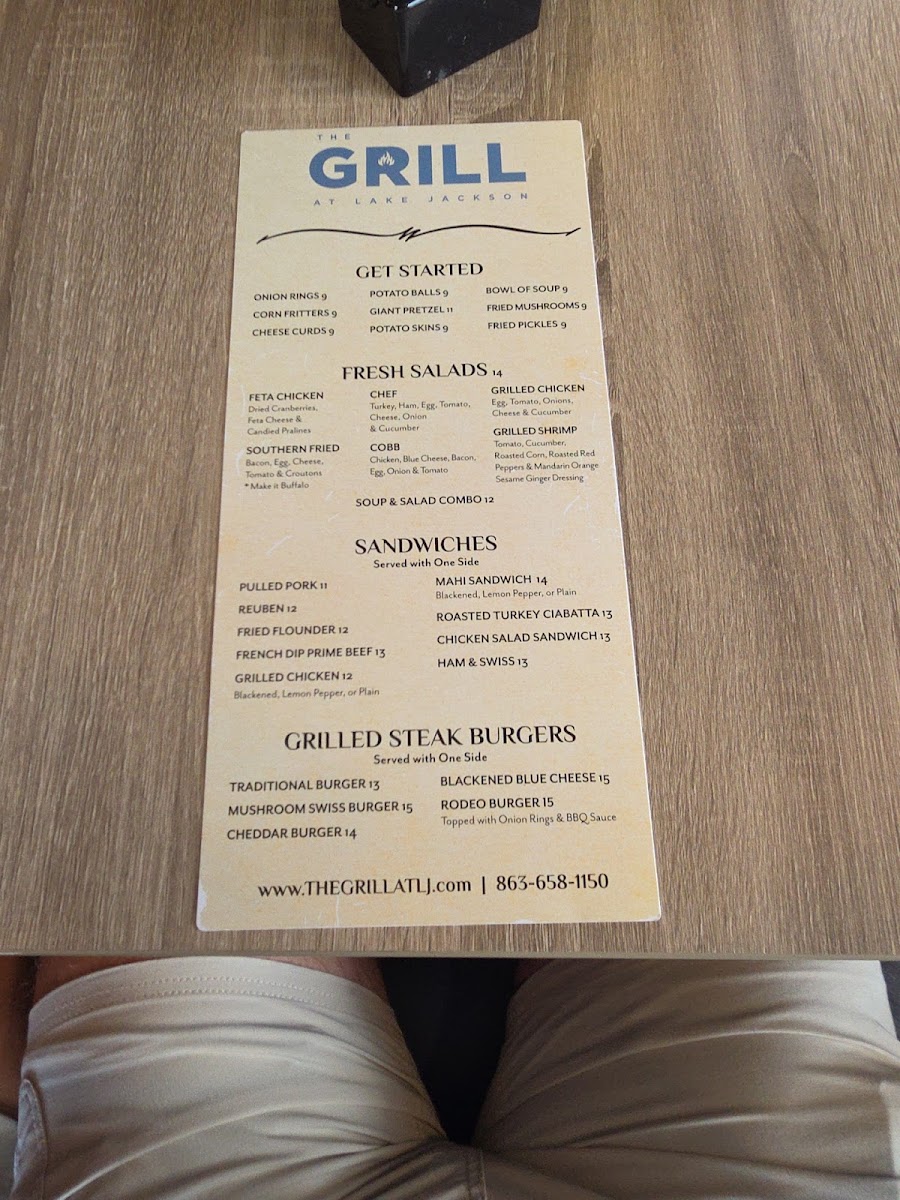 The Grill at Lake Jackson Photo Menu 6