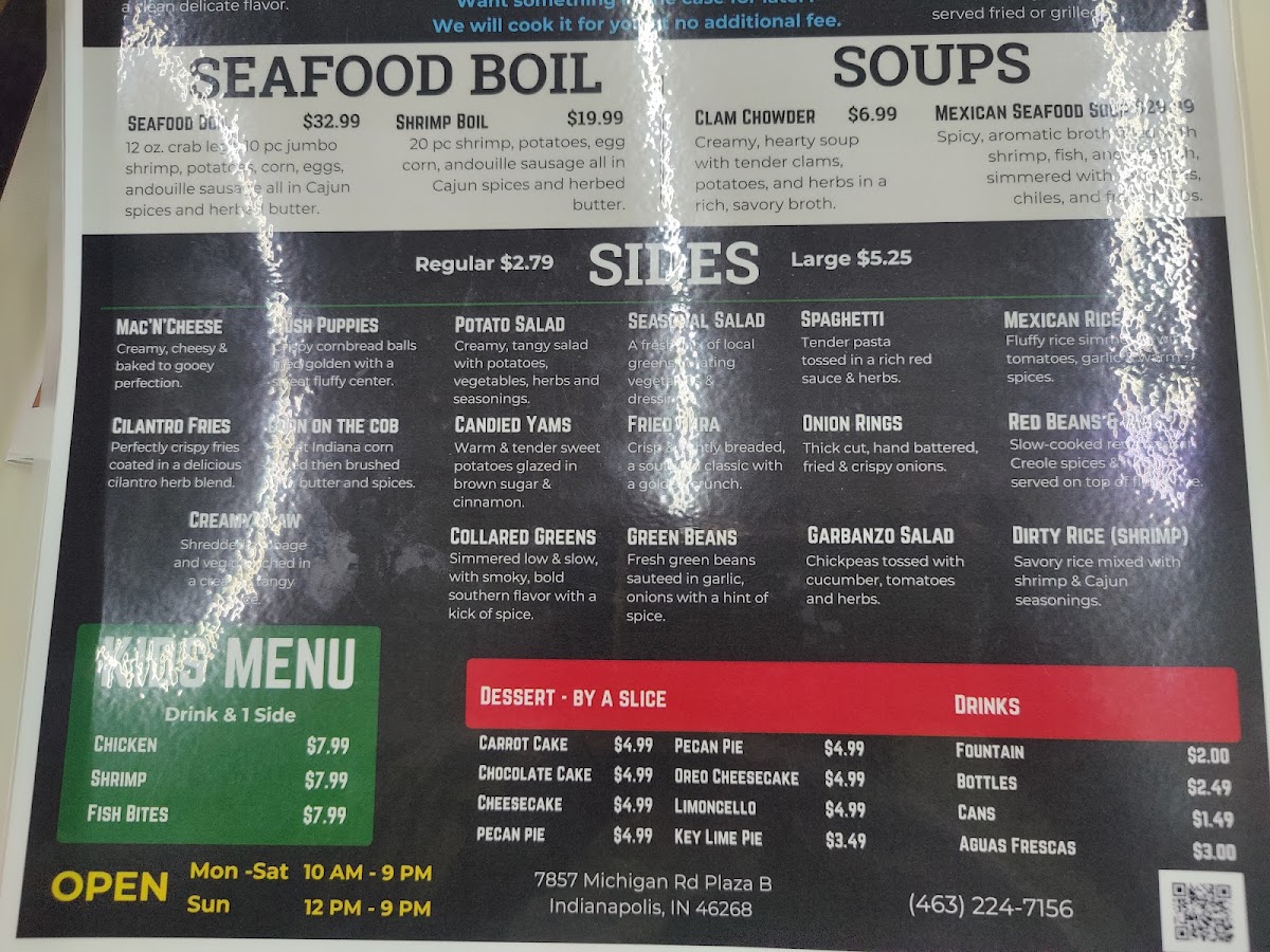Santiago’s Seafood Market Photo Menu 7