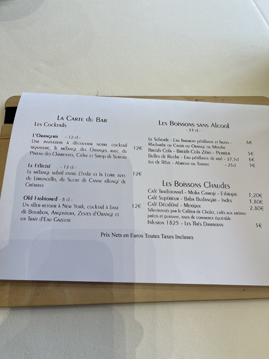 Restaurant Le 1825 - La table Photo Menu 5