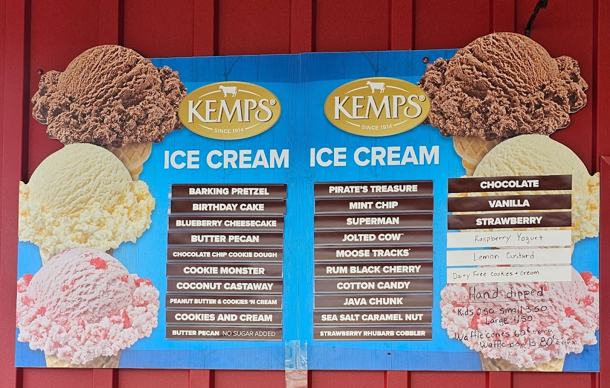 Cowlick's Ice Cream Shoppe Photo Menu 2