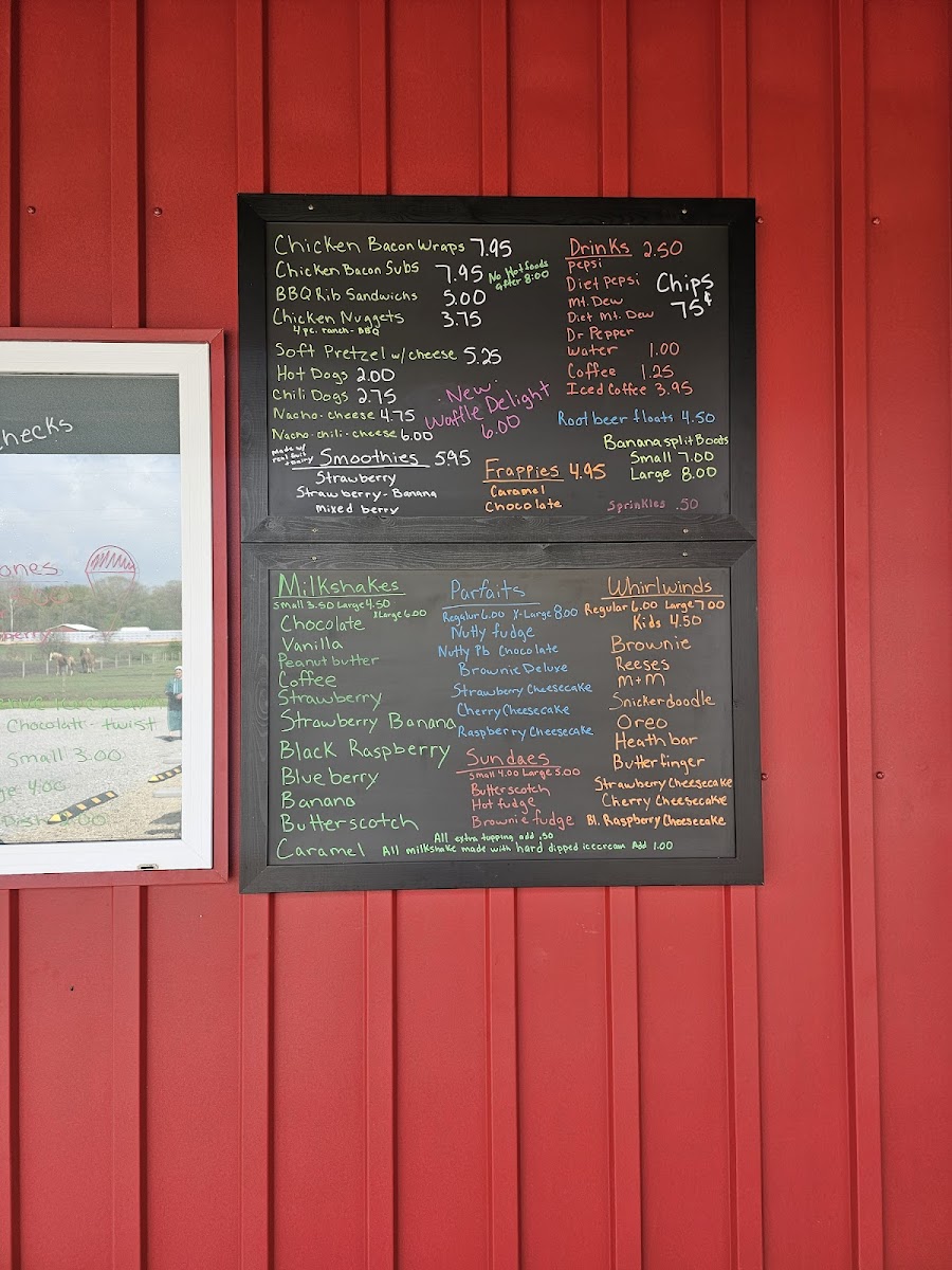 Cowlick's Ice Cream Shoppe Photo Menu 3