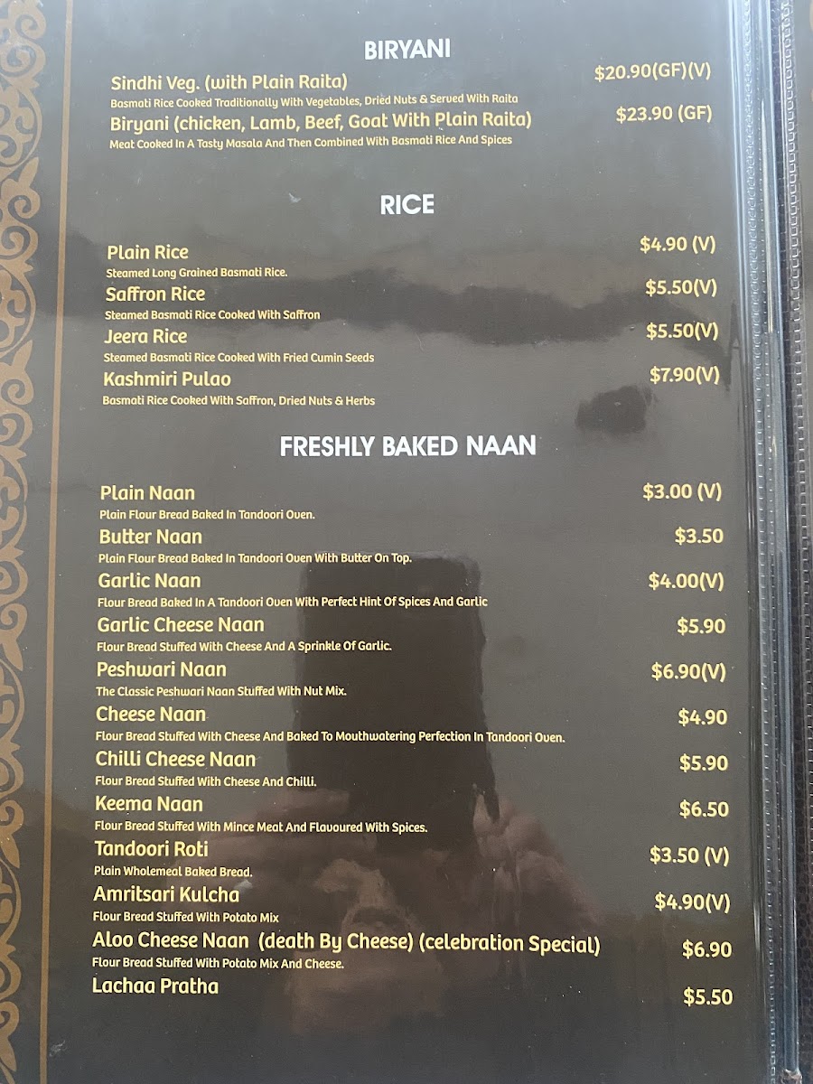 Celebration Club Indian Restaurant Photo Menu 9