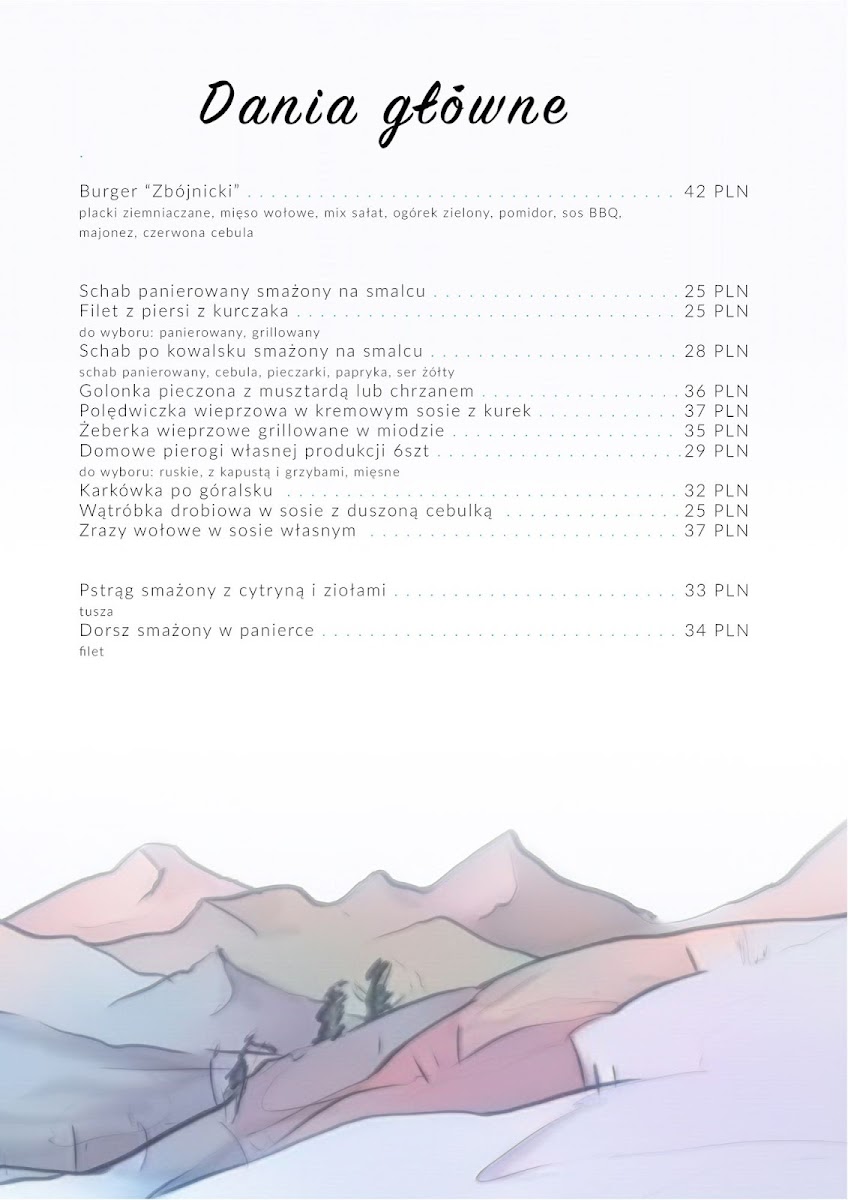 Karczma Zbójnicka Photo Menu 3