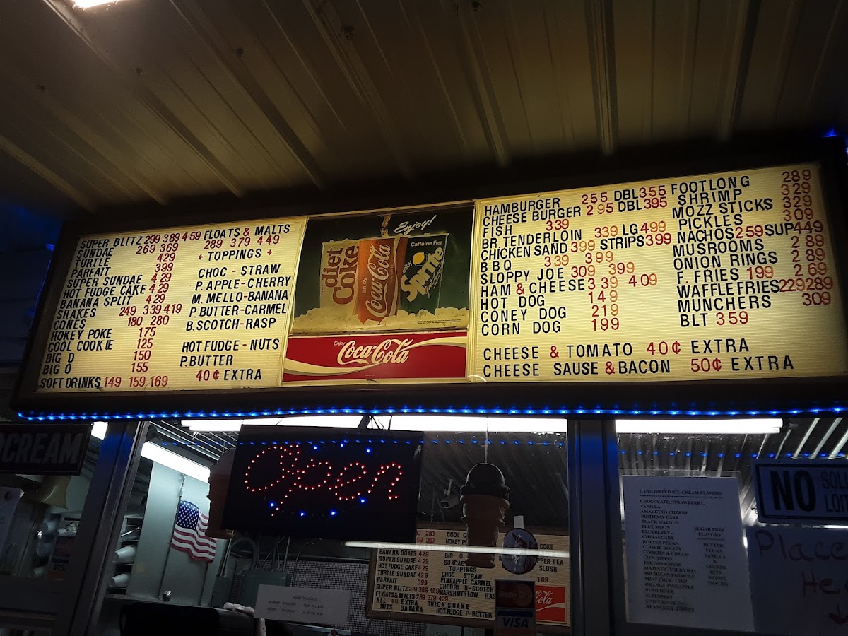 Hunnicutt's Dairy Bar Photo Menu 3