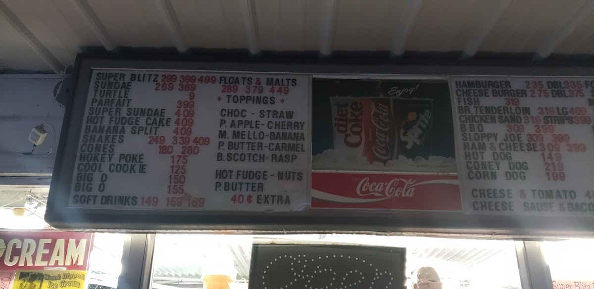 Hunnicutt's Dairy Bar Photo Menu 7