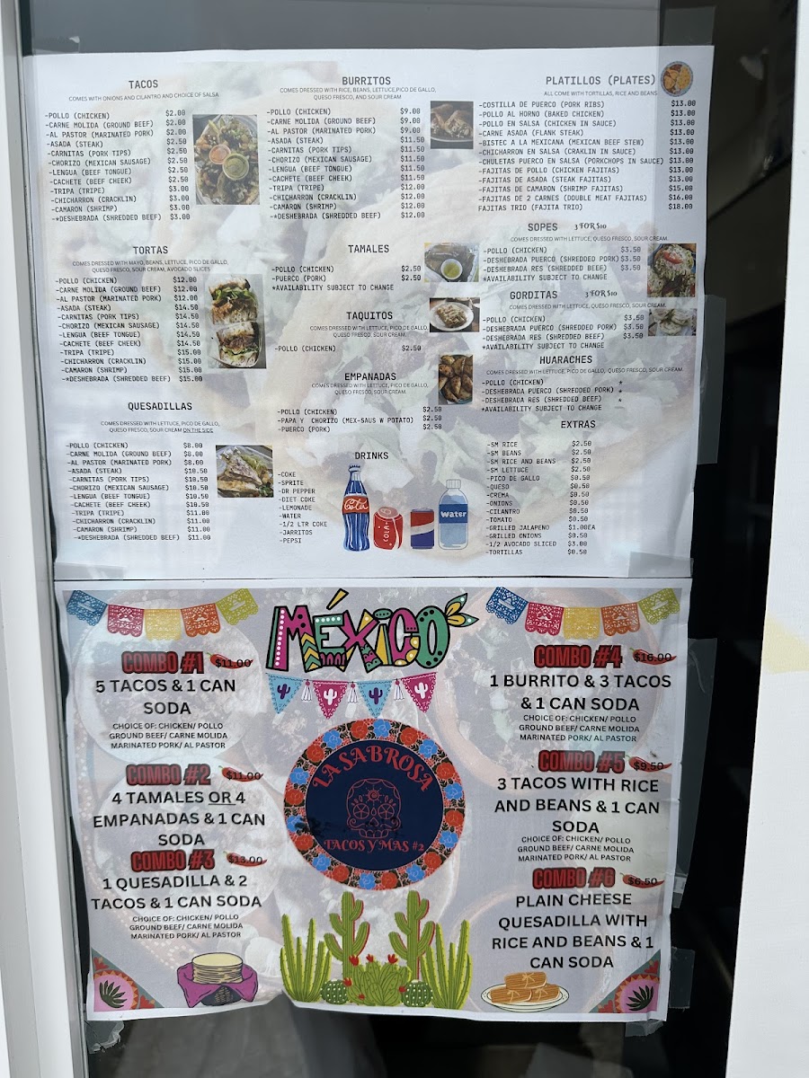 La Sabrosa Tacos Y Mas #2 Photo Menu 2