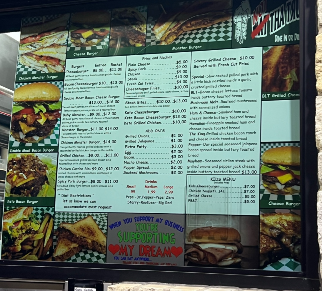 Not tha Truck Photo Menu 3
