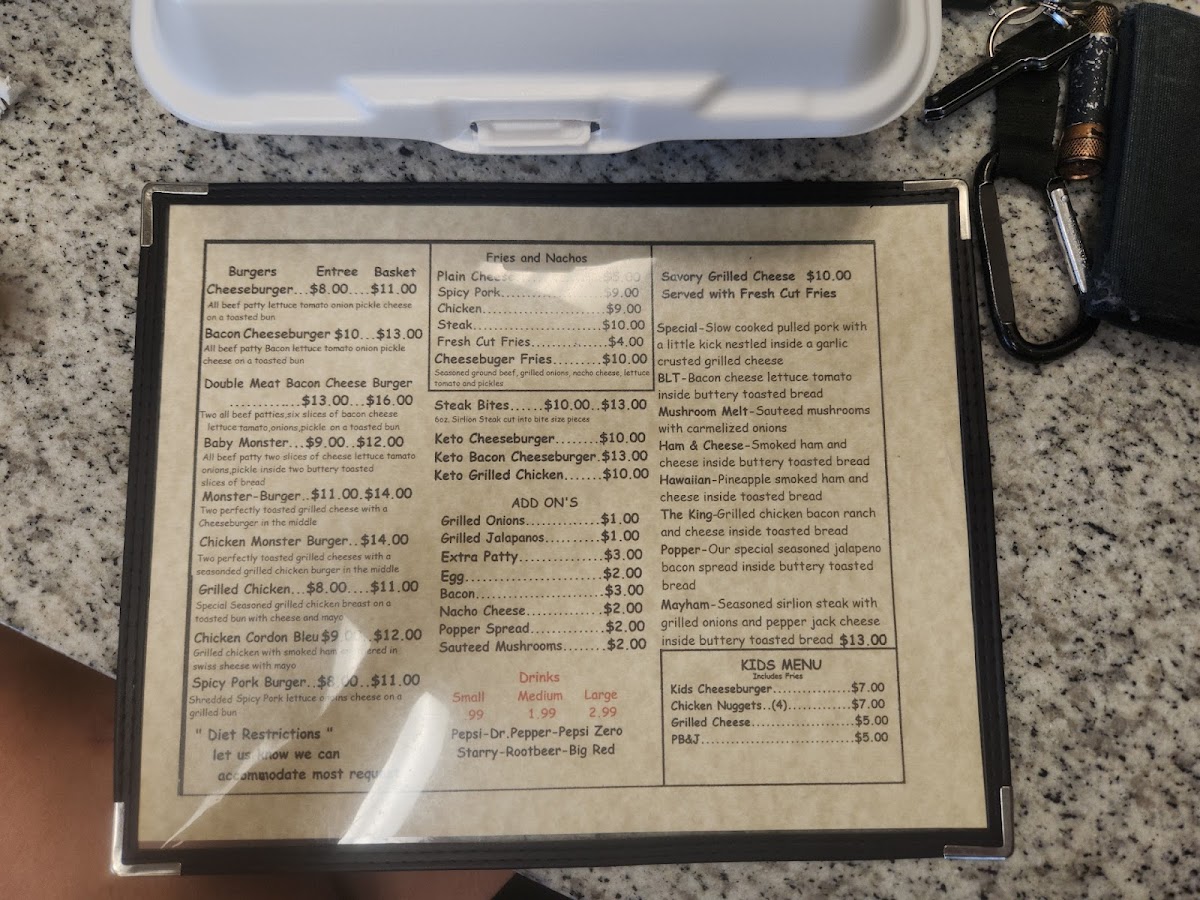 Not tha Truck Photo Menu 5