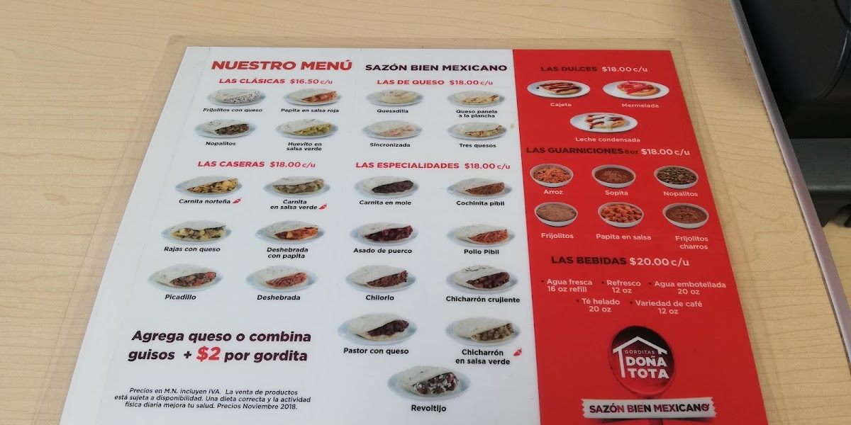 Gorditas Doña Tota Photo Menu 10