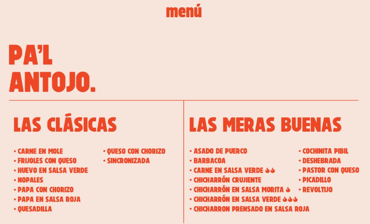 Gorditas Doña Tota Photo Menu 2