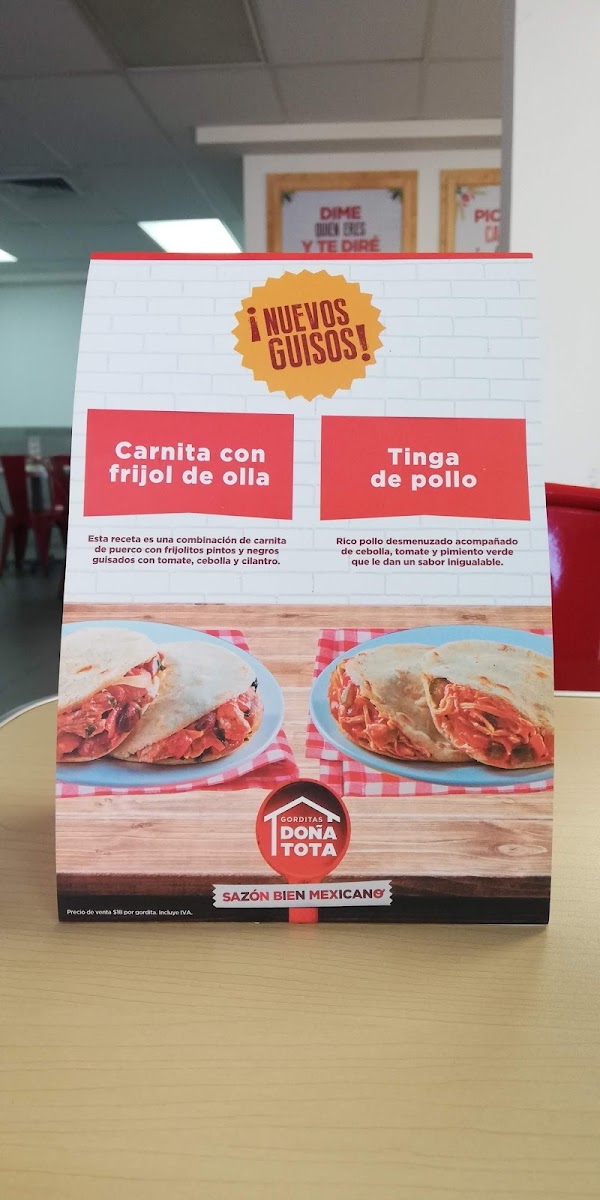 Gorditas Doña Tota Photo Menu 9