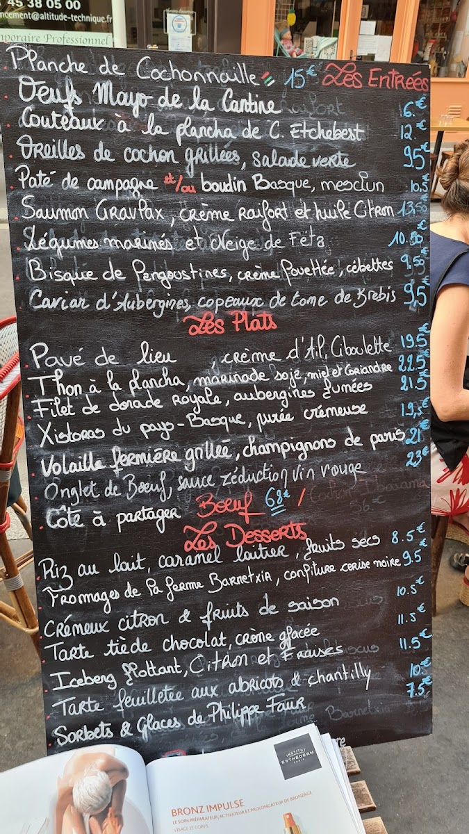 Restaurant La Cantine du Troquet Daguerre Photo Menu 3