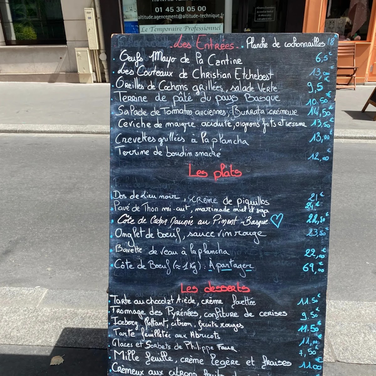 Restaurant La Cantine du Troquet Daguerre Photo Menu 5