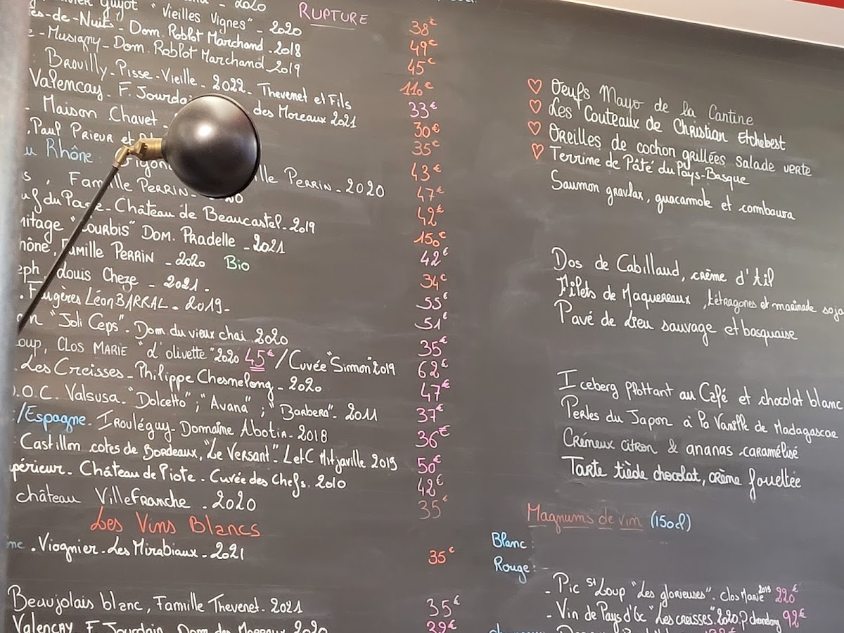 Restaurant La Cantine du Troquet Daguerre Photo Menu 9