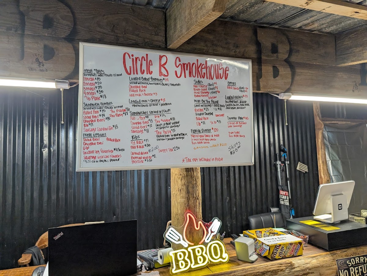 Circle B Smokehouse Photo Menu 4