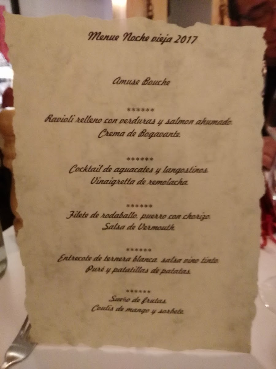 La Renaissance Photo Menu 1