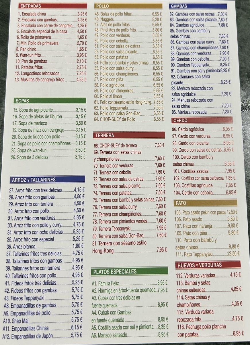 Restaurante chino Asia Photo Menu 3