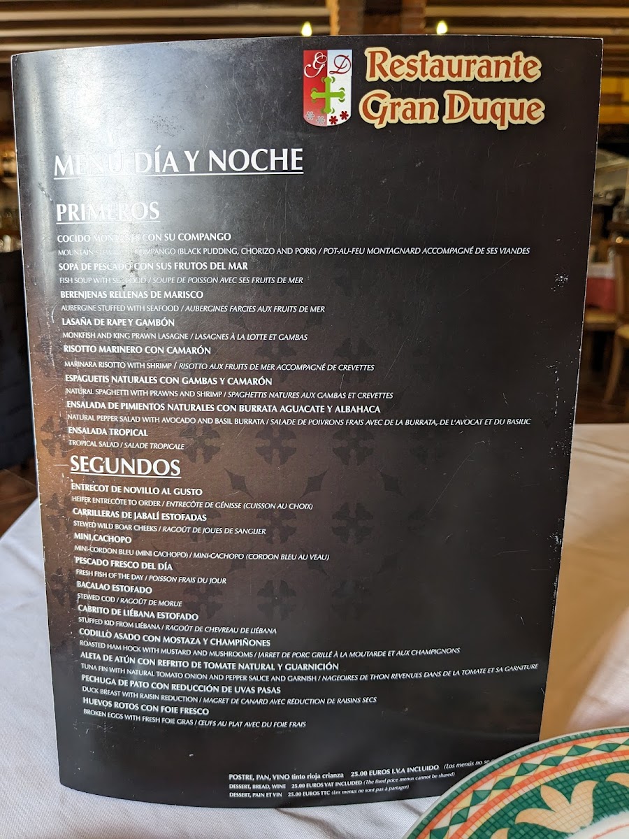Restaurante Gran Duque Photo Menu 10
