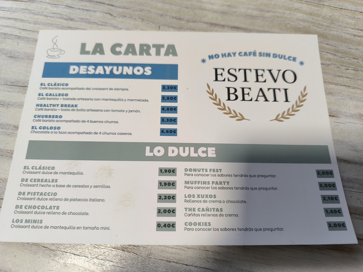 ESTEVO BEATI Photo Menu 2