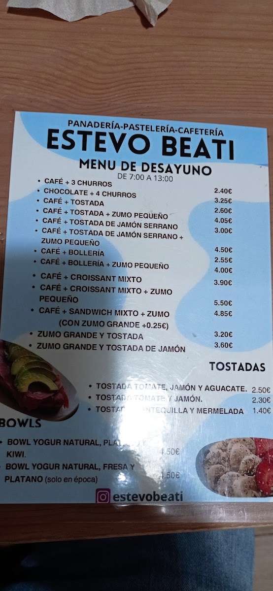 ESTEVO BEATI Photo Menu 5