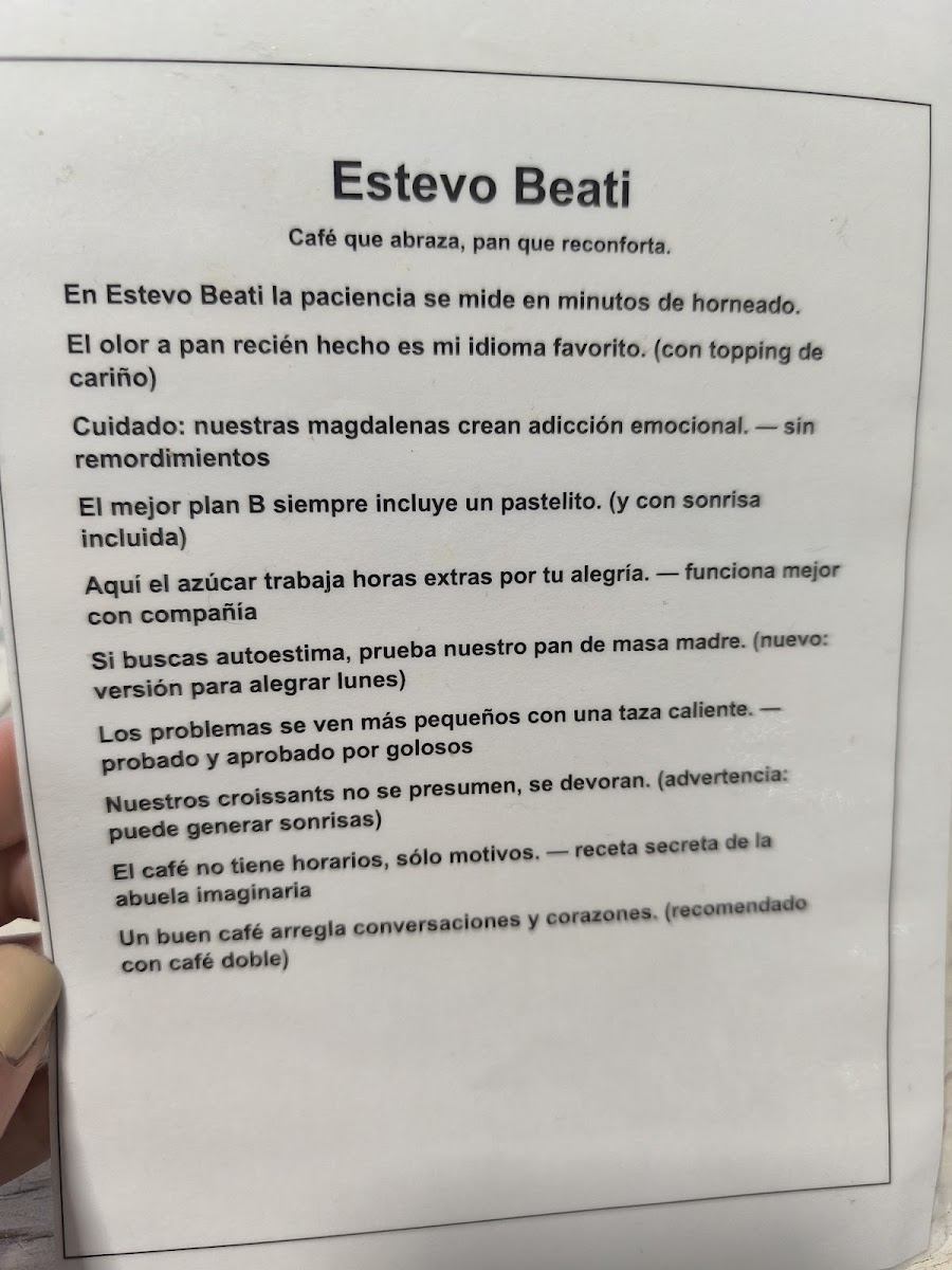 ESTEVO BEATI Photo Menu 7