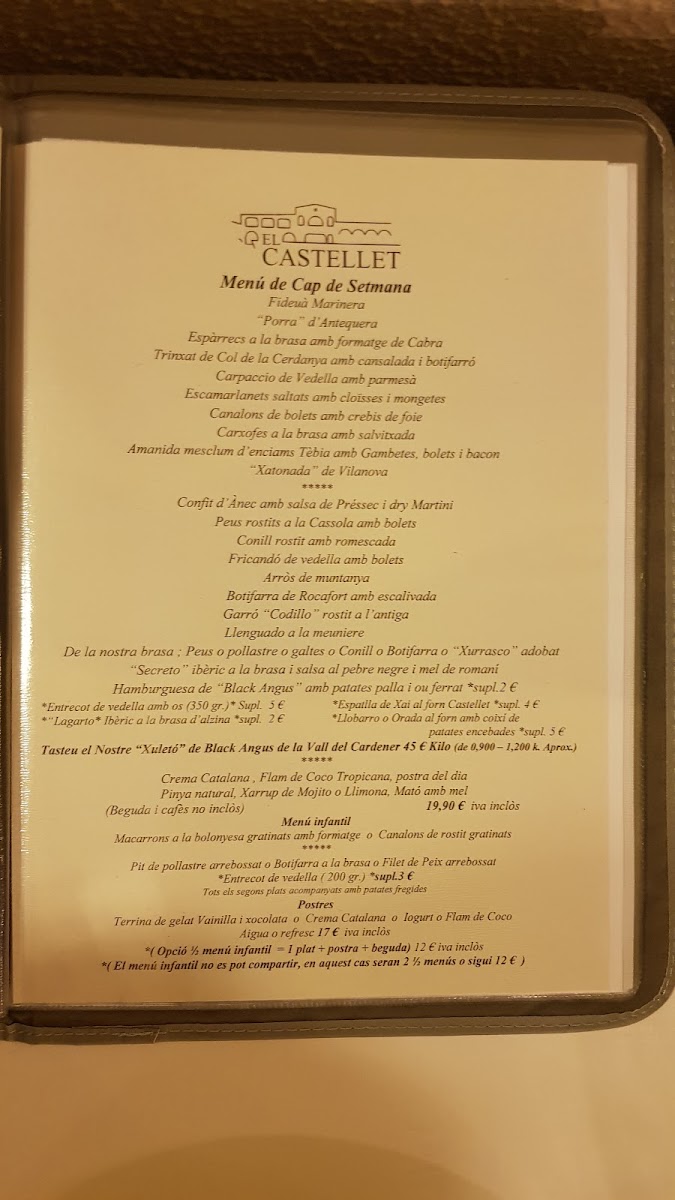 El Castellet Photo Menu 8