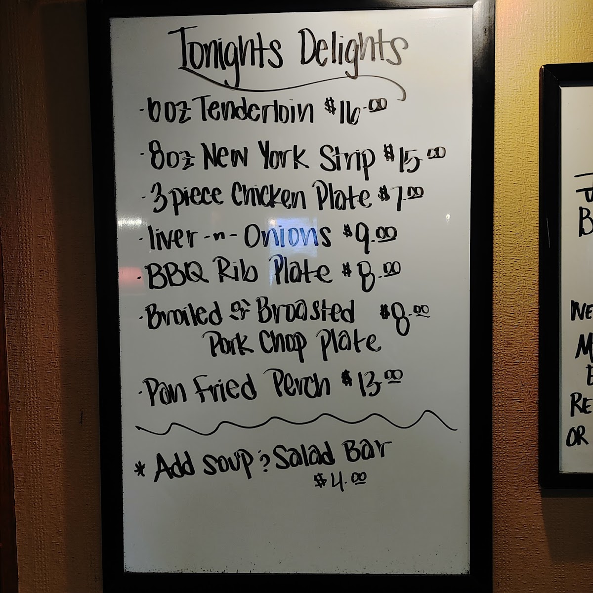 Washington Inn Supper Club Photo Menu 10