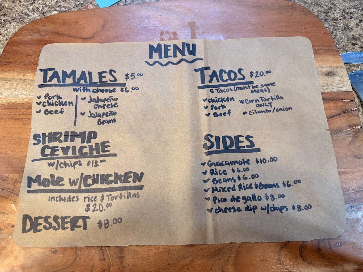 Maria's Mexican Cuisine Photo Menu 1
