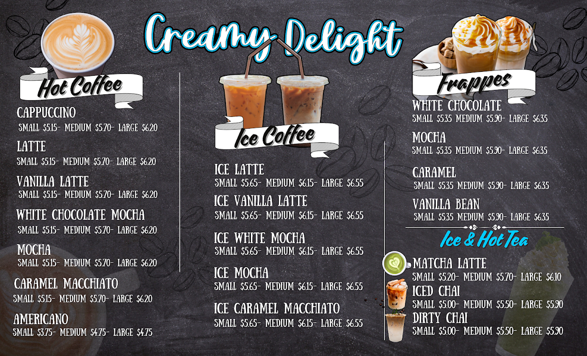 Creamy Delight Photo Menu 1
