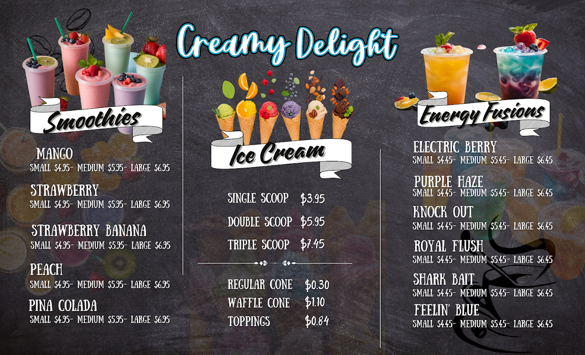 Creamy Delight Photo Menu 2
