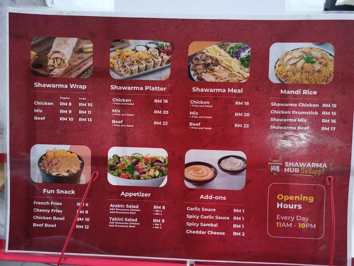 Shawarma Hub • Bandar Sri Permaisuri Photo Menu 1