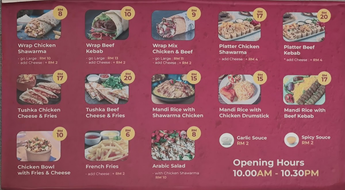 Shawarma Hub • Bandar Sri Permaisuri Photo Menu 3