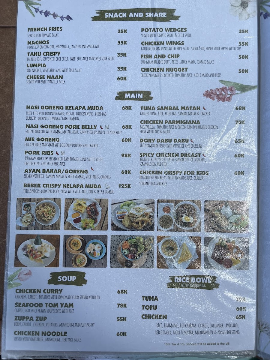 Kelapa Muda Ubud Pool Bar & Kitchen Photo Menu 10