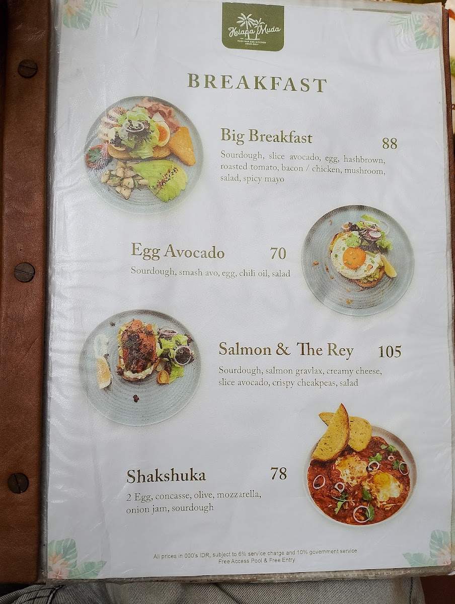Kelapa Muda Ubud Pool Bar & Kitchen Photo Menu 2