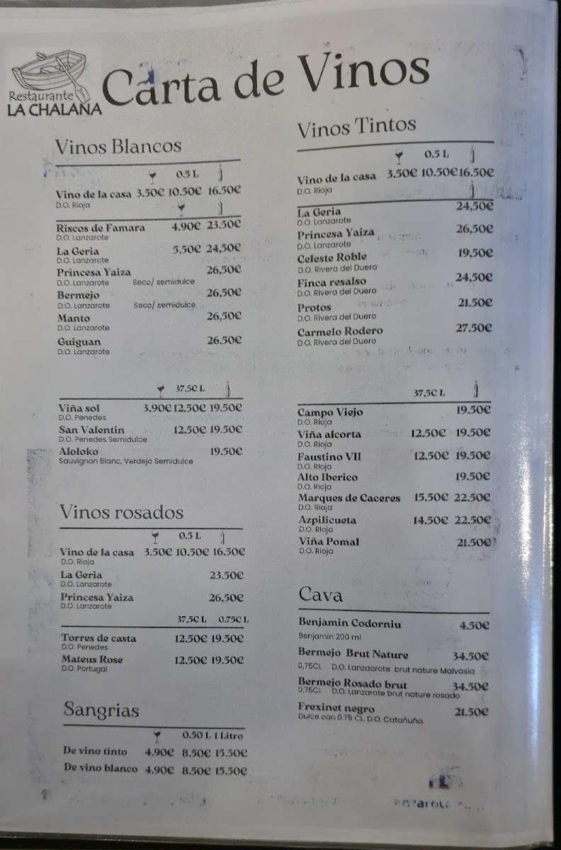 Restaurante La Chalana (The Flatboat) Photo Menu 1