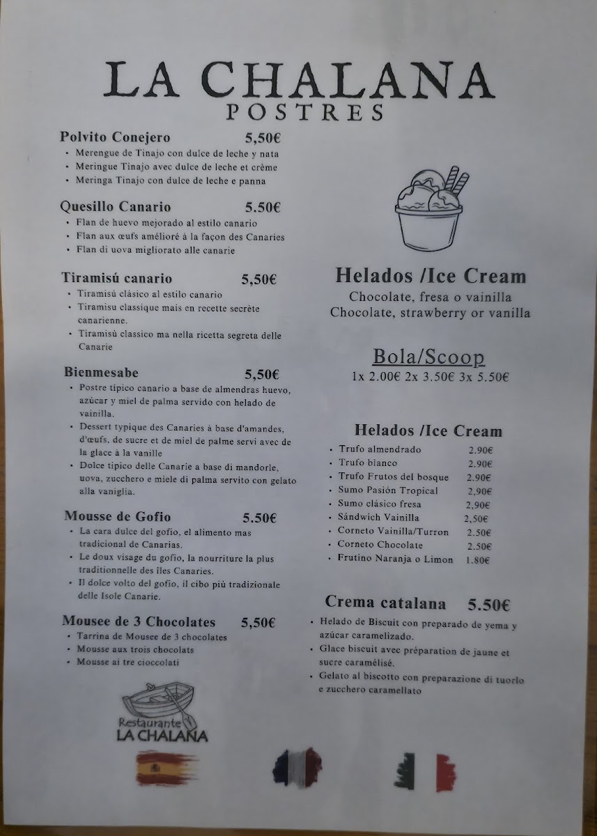 Restaurante La Chalana (The Flatboat) Photo Menu 8