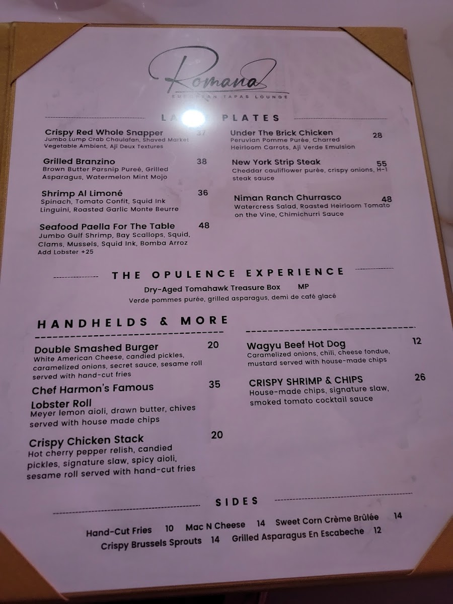 Romana European Tapas Photo Menu 2