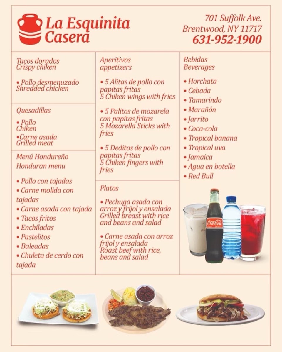 La Esquinita Casera Photo Menu 1