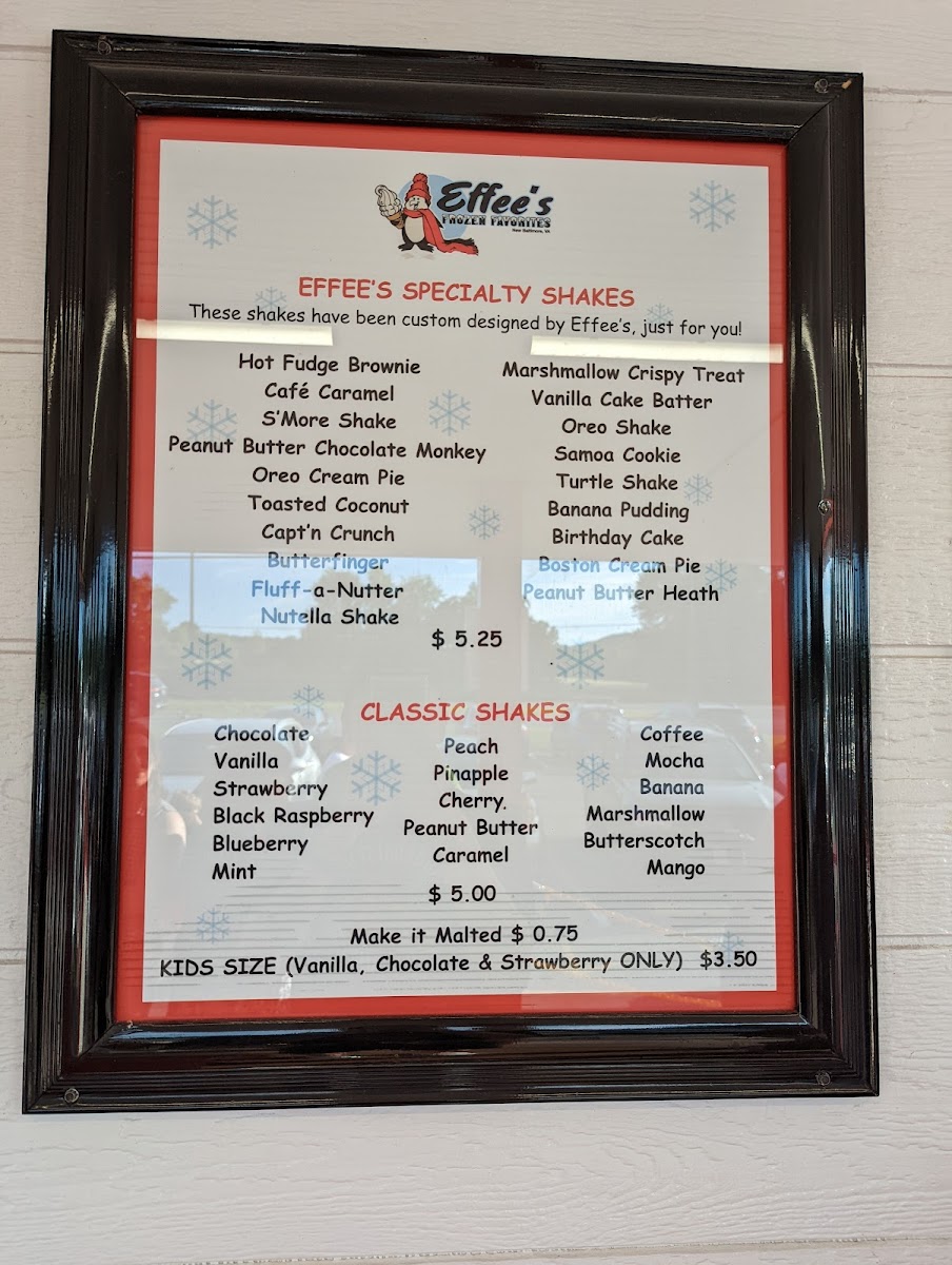 Effee’s Frozen Favorites Photo Menu 10