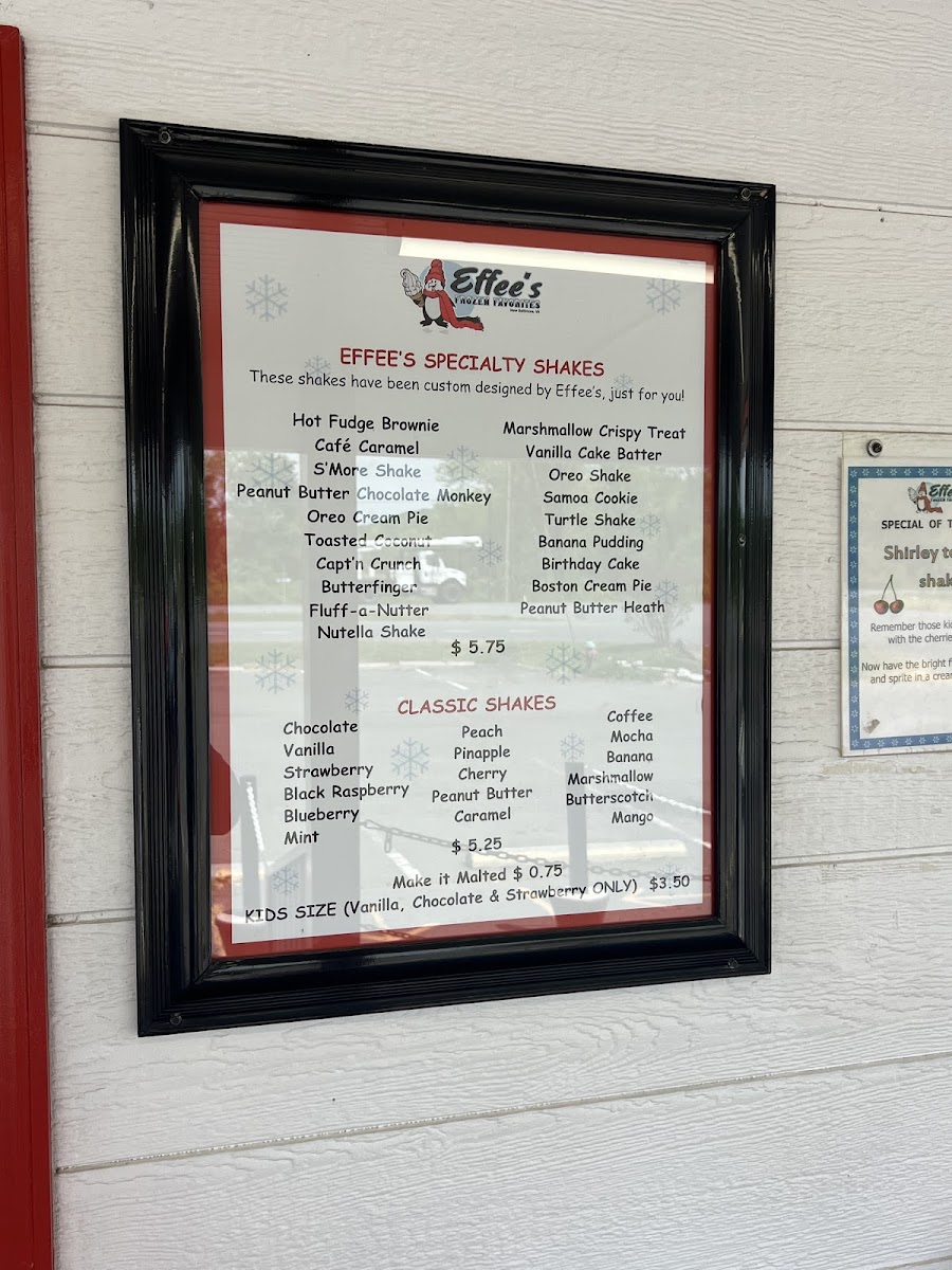 Effee’s Frozen Favorites Photo Menu 6